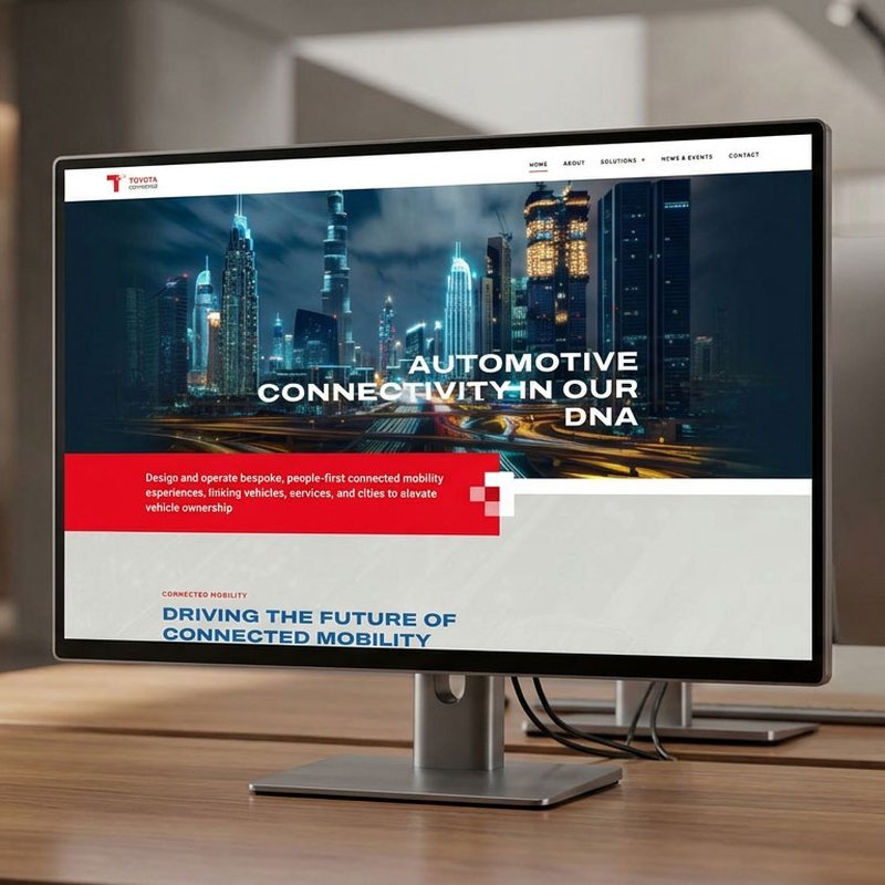 Toyota Connected, website design